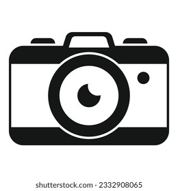 Hike camera icon simple vector. Travel equipment. Trip vacation