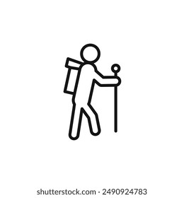 hike logo sign vector outline