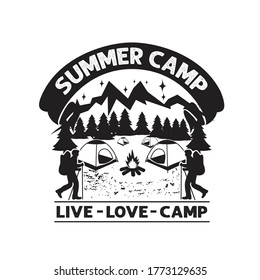 Hike Quote and saying. Summer Camp Live love camp svg