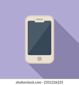 Hike smartphone icon flat vector. Travel equipment. Hiking map