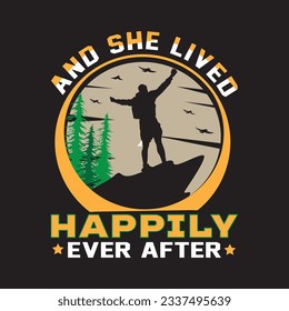 Hike T shirt design graphic 