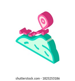 hike travel isometric icon vector. hike travel sign. isolated symbol illustration