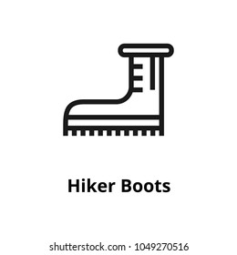 Hiker Boots Line Icon