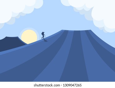 Hiker - Climb to success