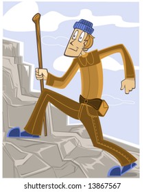 Hiker on the trail
