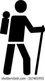 Hiker symbol
