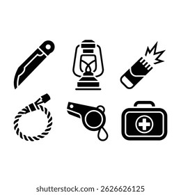 Hiking Adventure Illustration Set for T-shirts