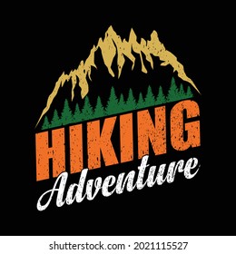 Hiking adventure t shirt design