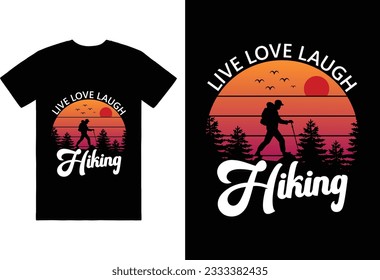 Hiking adventure t shirt design.
