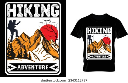 hiking adventure t shirt design