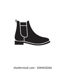 Hiking army military boot isolated on white background, combat American military boot. Shoe object