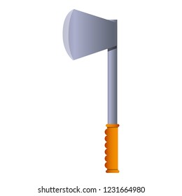 Hiking axe icon. Cartoon of hiking axe vector icon for web design isolated on white background