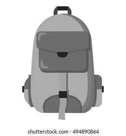 Hiking bag icon of vector illustration for web and mobile