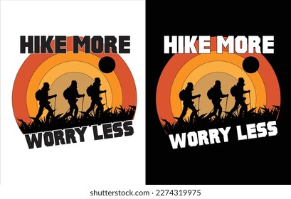 Hiking best t shirt design for hiking lover.