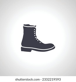 Hiking boot icon. boot icon