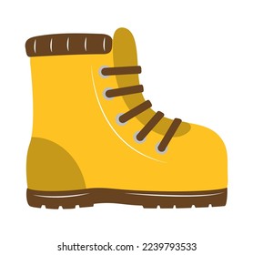 hiking boot icon on white background