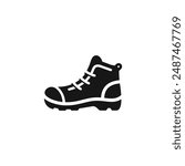 Hiking boot icon vector. EPS 10 editable vector