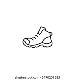 Hiking boot icon vector. EPS 10 editable vector