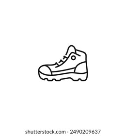 Hiking boot icon vector. EPS 10 editable vector