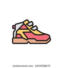 Hiking Boot Icon Vector Illustration