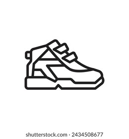 Ilustración vectorial de icono de bota de senderismo