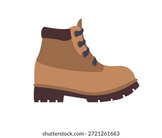 Bota de senderismo zapato caminata emoji símbolo símbolo símbolo icono Ilustración vectorial aislada plana