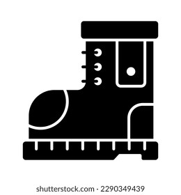Hiking boot vector design in trendy style, hiking boot icon represents outdoor adventure, exploration, and ruggedness
