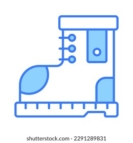 Hiking boot vector design in trendy style, hiking boot icon represents outdoor adventure, exploration, and ruggedness
