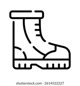 Hiking boot vector design in trendy style