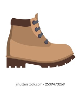Hiking boot vector illustration. Simple hiking boot icon emoji design.