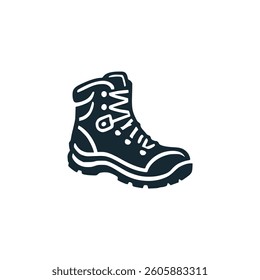 hiking boots accessories sport logo vector illustration template design