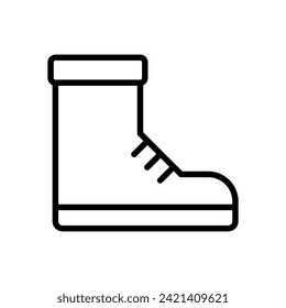 hiking boots icon symbol vector template