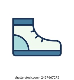 hiking boots icon symbol vector template