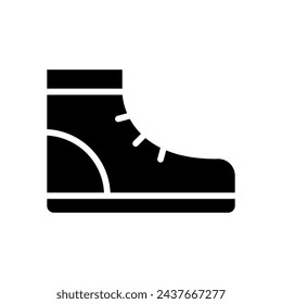 hiking boots icon symbol vector template