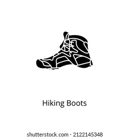 hiking boots icon in vector. logotype