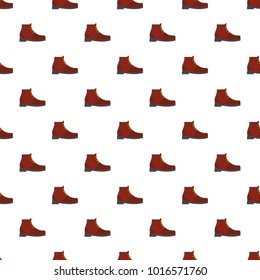 Hiking boots pattern seamless in flat style for any design