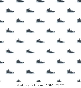 Hiking boots pattern seamless in flat style for any design