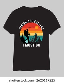 Hiking are Calling T-Shirt Design
