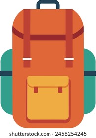 A hiking camp Backpack illustration vector