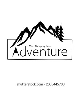 Hiking Camping Tools Travel Company Logo