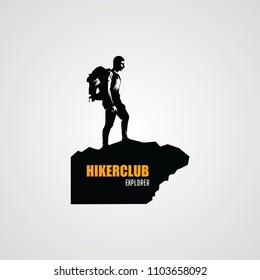 Hiking Club Expedition Logo Design Template