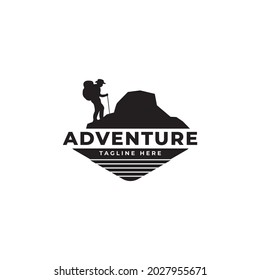 Hiking Club Expedition Logo Design Template