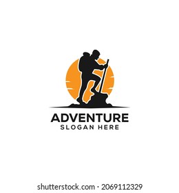 Hiking Club Expedition Logo Design Template