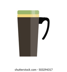Hiking cup. Vector