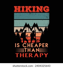 Hiking design t-shirt for lover