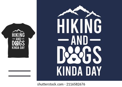 Diseño de camisetas para perros y senderismo