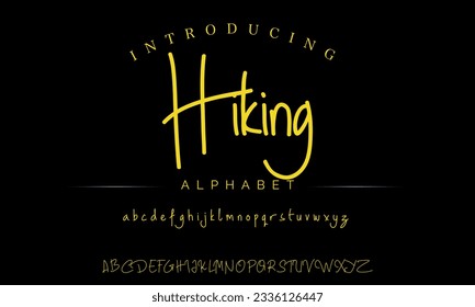 Hiking An Elegant Signature Font