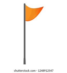 Hiking flag icon. Cartoon of hiking flag vector icon for web design isolated on white background