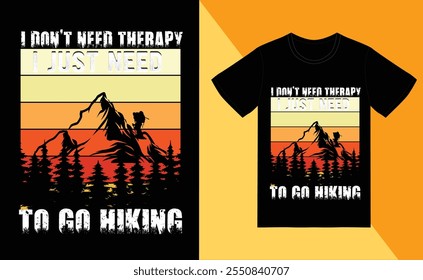 Hiking graphic design vector art shirt