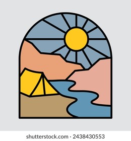 Hiking graphic illustration vector art t-shirt design